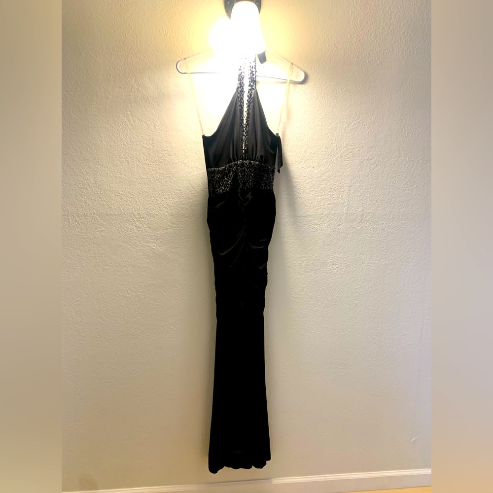 Black Mermaid Sequin Evening Gown